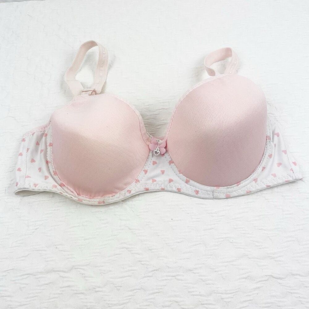 BUY 1 GET 1 FREE Chuns perfect shape lingerie bra 36c light pink heart white bri